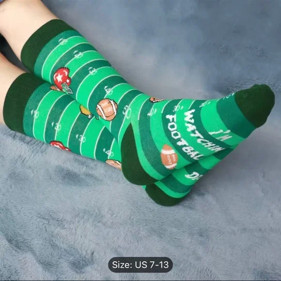 3 Pairs Men's Football Socks Cozy & Comfy  Size 7-13 - Picture 5 of 6